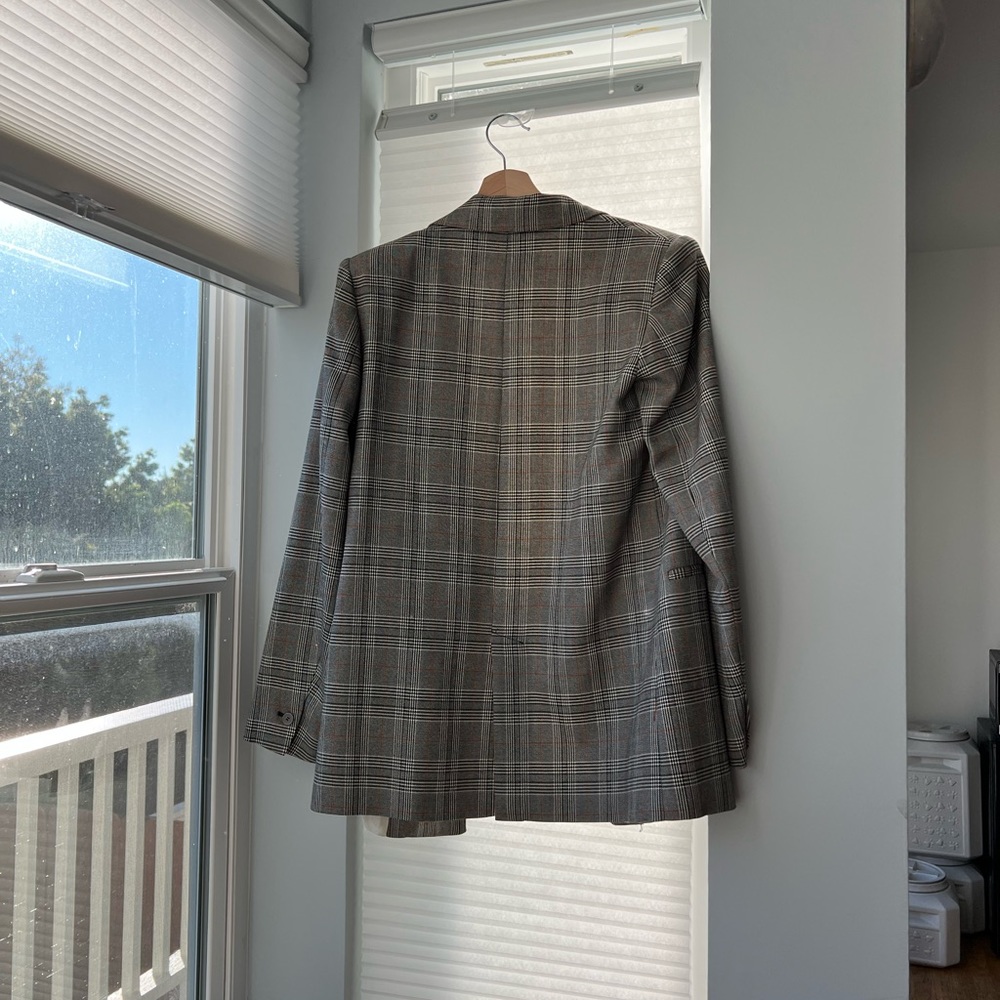 Zara Plaid Blazer size M - Picture 2 of 2